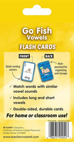 Teacher Created Resources Go Fish Vowels Flash Cards (EP62049), Medium