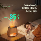 Essential Oil Diffuser for Home: 200ml Aromatherapy Diffuser with Himalayan Pink Salt Rock, Cool Mist Humidifier with Auto Off Function and 9 Colors LED Night Light for Bedroom