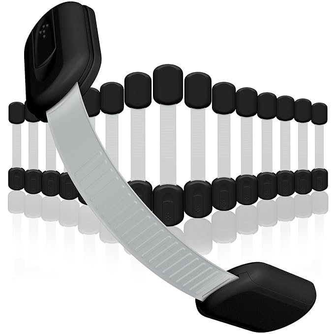 Baby Proofing Child Safety Locks (16 Pack) by Skyla Homes - The Safest, Quickest and Easiest 3M Adhesive Cabinet Latches, No Screws & Magnets, Multi-Purpose for Furniture, Kitchen, Ovens, Toilet Seats