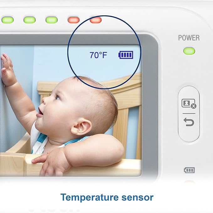 VTech VM320 Baby Monitor, 2.4" Screen with Fixed Camera, Night Vision, Soothing Sounds, 2-Way Talk, Secured Transmission, Secure Transmission No WiFi