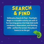 Skillmatics Preschool Learning Activity - Search and Find Flashlight Magic, Educational Game for Kids, Toddlers Who Love Toys, Art & Craft Activities, Gifts for Girls and Boys Ages 3, 4, 5, 6