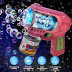 EagleStone Bubble Gun Toys for 3+ Year Old Kids Boys Girls, 2 Pack Automatic Bubble Machine with Bubble Solution, Summer Outdoor Kids Toys for Ages 3-4,4-6,5-7, Birthday Gifts for 3 4 5 6 7 8 Year Old
