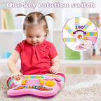 Kids Guitar, Electric Toddler Baby Music Toys for Ages 2-4 with Piano Mode Strap and Lights Child Musical Instruments Ideal for 2+ Year Old Girls Boys Birthday