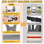 2025 New Safety Harness for Autism and Special Needs Child (3-6 yrs), Anti-Elopement Vest Harness with Light Reflector and Grab Handle for Active, Autistic ADHD Kids,Adjustable Tether Leash with Pouch