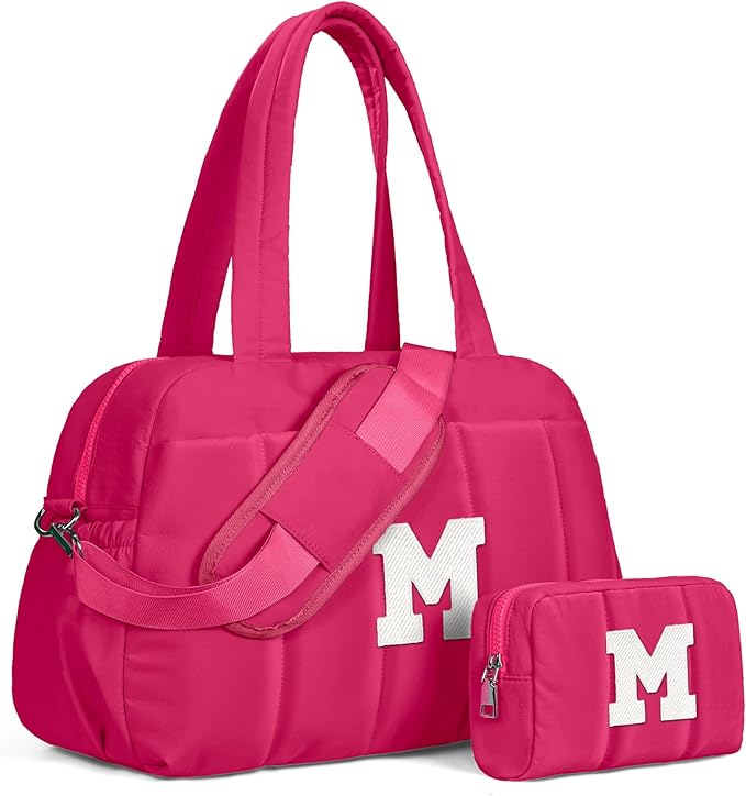 Dance Bag, Kid Weekender Bags，Girl Overnight Bag with Wet Pocket，Gifts for Teen Girls-Lightweight Travel Tote Personalized Cheer Bags with Makeup Pouch