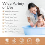 SoCal Suds & Company - 2-in-1 Organic Foaming Shampoo & Body Wash - Gentle Botanical Baby Wash for Sensitive Skin - Clean Natural Nourishing Soothing Castile Soap - Newborn Baby - Soft Citrus, 6oz