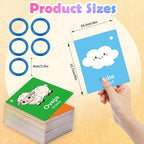 Toddler Spanish Learning Flash Cards, 60 PCS Double Sides Bilingual Flashcards for Numbers, Colors, Shapes, Sight Words, Learn Spanish for Kids, Preschool Kindergarten Learning Activities
