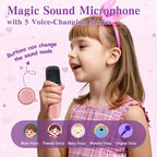 Unicorn Gifts for Girls Age 4 5 6 7 8 9 10, Kids Unicorn Toys with Mini Karaoke Machine/Glowing Blanket/Night Light/Headband/Bracelets, Birthday Graduation Gifts for Daughter Niece