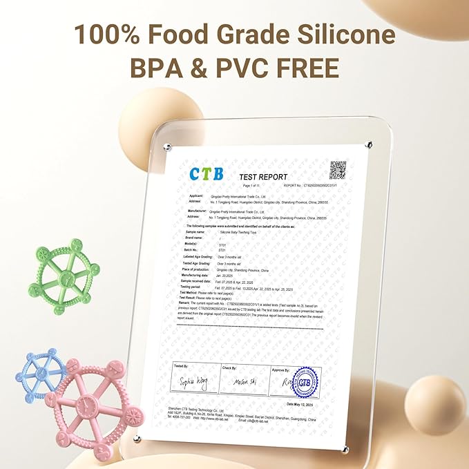 3 Packs Baby Teething Toy for 3-6 6-12 Months - Baby Teether Chew Infant Toys 3-6 Months Soft Silicone Hand Teethers for Babies 24 Months,Easy to Grasp Teething Relief Stocking Stuffers