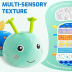 Sumobaby Baby Toys Musical Caterpillar, Stuffed Animal Activity Soft Toys with Teether,Multi-Sensory Crinkle, Rattle and Textures, for Tummy Time Baby Toys 0 to 12 Months Boys,Girls,Caterpillar(Blue)
