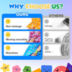 Sensory Fidget Toys for Kids: 8 Pack Gel-Filled Maze Squeeze for Children - Calming Autism Toys for Classroom