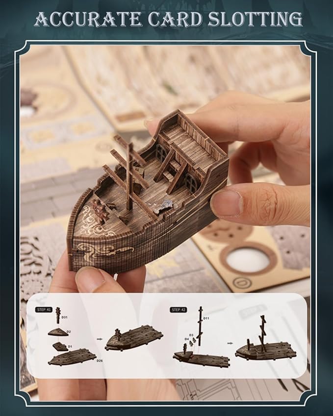 Book Nook Kit - DIY Miniature House Dollhouse 3D Puzzles for Adults and Teens - Gifts for Family and Friends Bookshelf Decor Tiny House Model Build with LED Light (BV02-010)