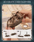 Book Nook Kit - DIY Miniature House Dollhouse 3D Puzzles for Adults and Teens - Gifts for Family and Friends Bookshelf Decor Tiny House Model Build with LED Light (BV02-010)