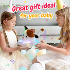Glow Guards Light up Music Calico Cat Stuffed Animal LED Singing Kitty Soft Plush Toy Pillow with Night Lights Lullaby Birthday Children's Day Gifts for Toddler Kids, 15''