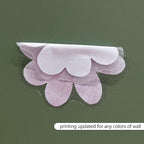 YouRfocus Daisy Wall Decals | 84 PCS Boho Flower Stickers for Girls' Rooms, Playrooms, and Nurseries | Dual Layer Print for High Coverage | Removable Peel and Stick Wall Decor (Pink-B) | 12 Sheets