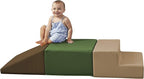 Factory Direct Partners 11618-ET SoftScape Toddler Playtime Climber, Indoor Active Play Structure (3-Piece Set) - Earthtone