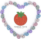 Montessori Natural Wooden Alphabet Elephants - 26-Piece Snap-Together ABC Learning Toy with Upper & Lowercase Letters - Educational Fine Motor Skills & Vocabulary Building for Toddlers & Kids Ages 3+