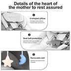 Baby Swing for Newborn to Toddler, 5 Speed Portable Infant Swing with Bluetooth Touch, Remote Control, 10 Lullabies, Timer, 5 Point Harness and Soft Fabric (Grey)