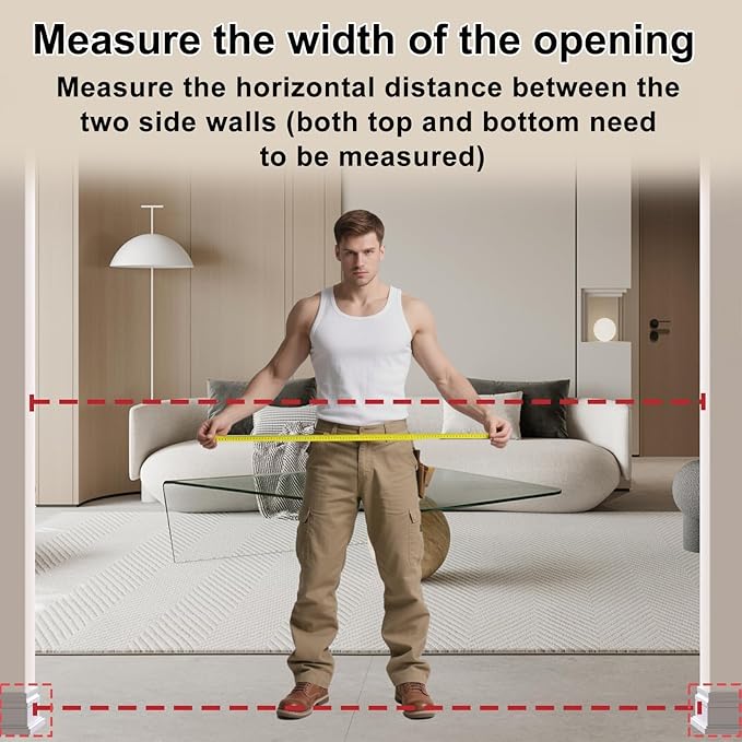 WAOWAO Baby Gate 71.65-85.03" Extra Wide Pressure Mounted Walk Through Swing Auto Close Safety Metal Black Toddler Kids Child Dog Pet Puppy for Stairs,Doorways,Kitchen