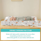 BROLEX Changing Pad Covers for Baby: Boy Girls Ultra Stretchy Soft 2 Pack, Snowy Forest