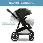 Mompush Wiz 2 in 1 Baby Stroller with Bassinet Mode, Convertible Infant Stroller for Newborn and Toddler with Reversible Seat and Large UPF 50+ Canopy