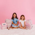 Wildkin 15-inch Kids Backpack – Durable, Padded, Adjustable for School & Travel - Pink and Gold Stars