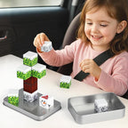 3 otters 12PCS Magnetic Building Blocks, STEM Toys Travel Magnetic Tiles for Kids with Storage Box for Boys Girls Birthday Party Gift (Winter)