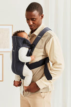BabyBjörn Baby Carrier Mini, Anthracite, 3D Mesh | Newborn Carrier (7-25 lbs), Ergonomic, Easy-to-Use