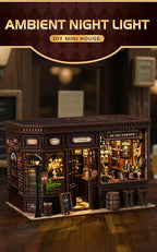 Lannso DIY Dollhouse Miniature Kit, Doll House Kit, Mini Handmade Wooden Dollhouse Toys for Adult Gift (AWO3-001)