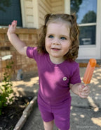 moimoln Pajamas Set 6M-5Y Solid Ribbed Unisex Baby & Toddler, Soft Viscose, Snug-Fit, Everyday Sleepwear