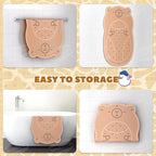 UNEEDE Kids Bathtub Mat Non Slip Shower Mat for Toddlers, Washable Anti Slip Tub Surface, Soft Rubber Mat for Bathtub Shower, Waterproof Bathtub Essentials for Children