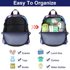 Accmor Toddler Backpack Leash with Anti Lost Wrist Link, Cute Mini Child Walking Harnesses Keep Kids Close Back Pack Rope Tether Rein for Baby Boys (Navy Blue/Dino)