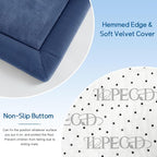 Baby Play Mat 1.2" Thick Memory Foam Nursery Rug Area Rug, 6’7” X 6’7” Yoga Mat Playmat Crawling Mat for Baby,Toddlers,Infants,Kids,Floor Mat Tatami Mat for Living Room with Non-Slip(Blue)