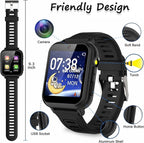 Smart Watch for Kids with 24 Games, HD Touch Screen, Video Camera, Music Player, Pedometer, Flashlight, Alarm Clock - 12/24 hr Kids Watches for Boys & Girls Aged 5-12