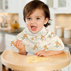 1 Pack Muslin Burp Cloths Shiba Dogs Party Beige Cotton Baby Burp Cloths Soft Burping Cloth Absorbent Spit Up Rags for Newborn Babies 22x11 Inch