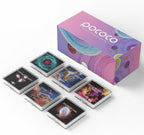 POCOCO Fixed Star and Nebula Series Galaxy Star Projector Night Light Discs: Realistic Galaxy Patterns, 5K Ultra HD, 96% Light Transmission, High Brightness - 6-Piece Pack (Projector Not Included)