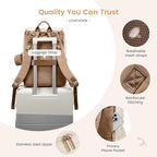 LOVEVOOK Diaper Bag Backpack, Baby Travel Bags for Boys & Girl, Toddler Waterproof Diaper Bag w/Changing Pad, Stroller Straps, Pacifier Case, Newborn Essentials Must Haves Mom