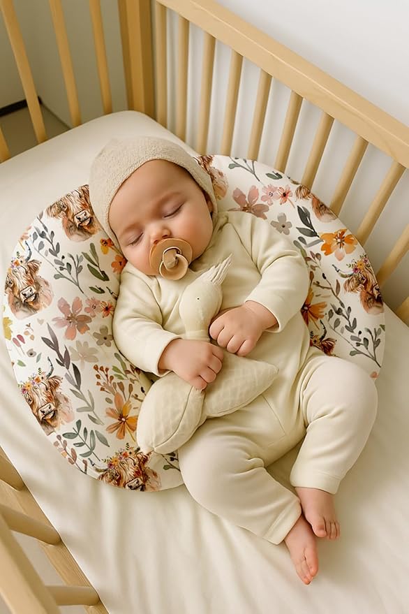 Nursing Pillow Covers 2 Pack, Breastfeeding Pillow Slipcovers Soft and Stretchy, Nursing Covers for Baby Girls Boys Newborn