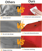 Car Seat Travel Bag for Airplane,Infant Seat Travel Bag with Shoulder Strap,Padded Car Seats Backpack with Reflective Stripes,Large Carseat Carrier Bag Travel Car Seat Cover, Red