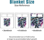 Personalized Baby Crib Bedding Set – Cool Astronaut Theme Nursery Bedding Sets 3 Piece with Custom Name Blanket, Fitted Crib Sheet & Changing Pad Cover – Ideal Newborn Gift for Boys