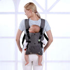 Baby Carriers Newborn to Toddler,Baby Carrier Wrap,Cozy Baby Holder Carrier Lightweight,Adjustable Baby Sling Support Carriers for Infant 7-45lbs Girl and Boy -All Positions,Shower Gift -Grey