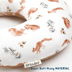 GRSSDER Nursing Pillow Cover Stretchy Minky Removable Nursing Covers for Breastfeeding Pillows, Ultra Soft Comfortable Slipcover for Boy and Girls, Stylish Pretty Squirrel