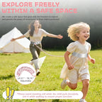 JXM Safety Waist Harness for Active Child, Hands Free Walking Leash with Lock for Autism, Secure Waist Belt for Special Needs, ADHD, Autistic Kids, Adjustable Elopement Tether with Key (Plus Size)