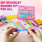 Friendship Bracelet Making Kit for Girls, Art & Craft Kits for Kids, DIY Jewelry Making with Charm & Stickers, Birthday Gifts for Ages 5-12, Toys for Ages 5, 6, 7, 8, 9, 10, 11, 12 Years Old