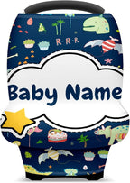 Baby Car Seat Stroller Cover Nursing Cover New Mom Breastfeeding Scarf Soft Stretchy Infant Carrier Cover Car Canopy Coverage