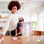 Water Bottle Drying Rack, Stainless Steel Baby Bottle Drying Rack, Collapsible Bottles Dryer Rack, Cup Rack Dryer for Water Bottles, Multifunctional Draining Rack for Sport Bottle, Reusable Bag