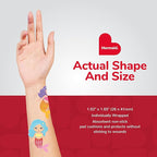 BioSwiss Bandages, Mermaid Shaped Self Adhesive Bandage, Latex Free Sterile Wound Care, Fun First Aid Kit Supplies for Kids, 50 Count