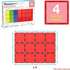PicassoTiles Magnetic Building Block Tiles Supersize Stabilizer Base Toy Large Size Magnet Tile Plate Jumbo XL Add On Durable Foundation Compatible Education Construction STEM Learning Stacking Set