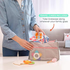 Grabease Baby Spoons and Forks Utensils for Toddlers Infants BPA-Free & Phthalate-Free Baby Silverware, 2 Sets, Mint and Orange - Toddler Spoon