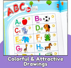 ZeenKind English Learning Talking Book for Kids 2 3 4 5 6 Years Old, 300+ Words Interactive Audio Sound Books for Toddlers, Early Learning Educational Electronic Musical Toy